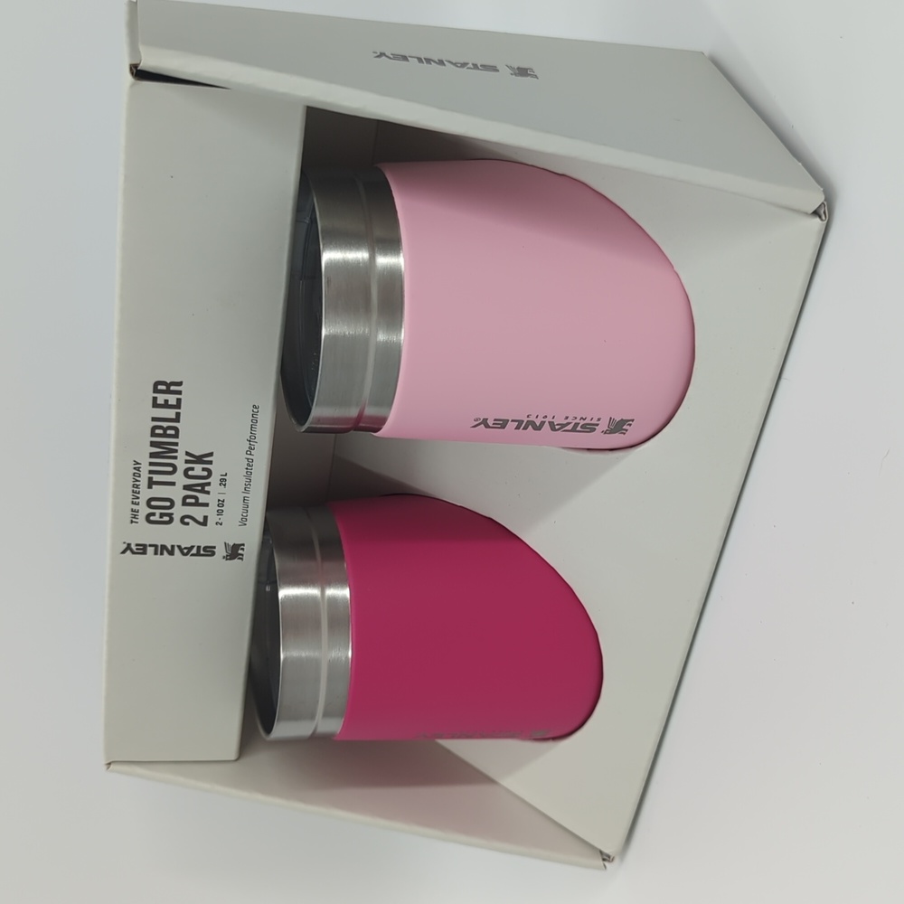 Stanley NWT Pink 2 Pack Everyday Go Tumbler 2 x 10 oz - Picture 2 of 9